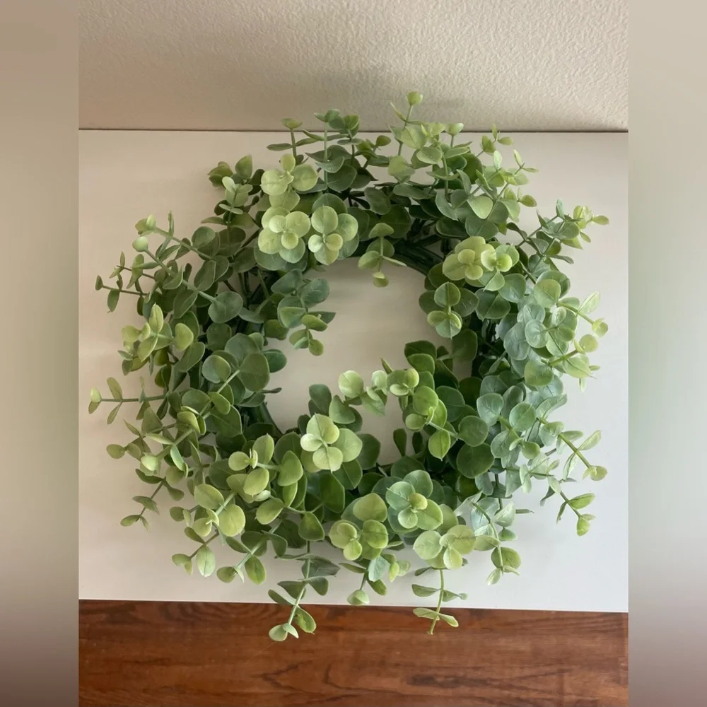 Green Faux Eucalyptus Wreath